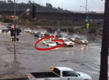 This Lamborghini Is About To Cross The Flood. What Happens Next Is Breathtaking